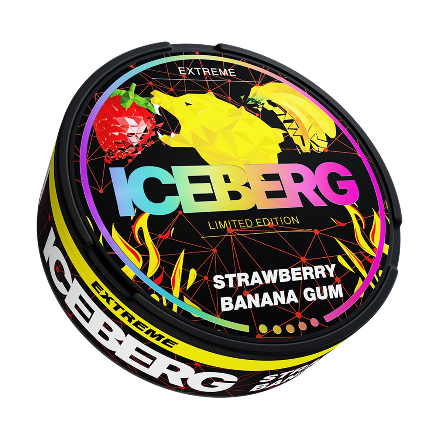Iceberg Strawberry Banana Gum - 50mg – Snus Town