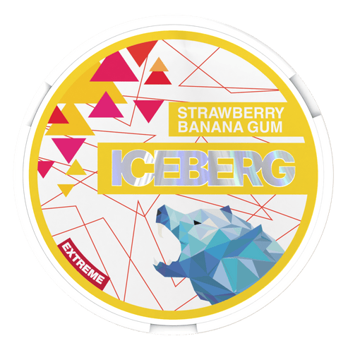 Iceberg Strawberry Banana Gum - 50mg